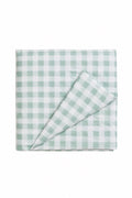 Light Green Checkered Crib Quilted Blanket