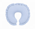 Light Denim Ruffle Nursing Pillow Cover