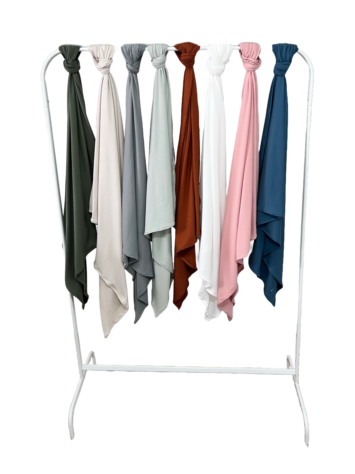 Peony Ribbed Stretch Swaddle