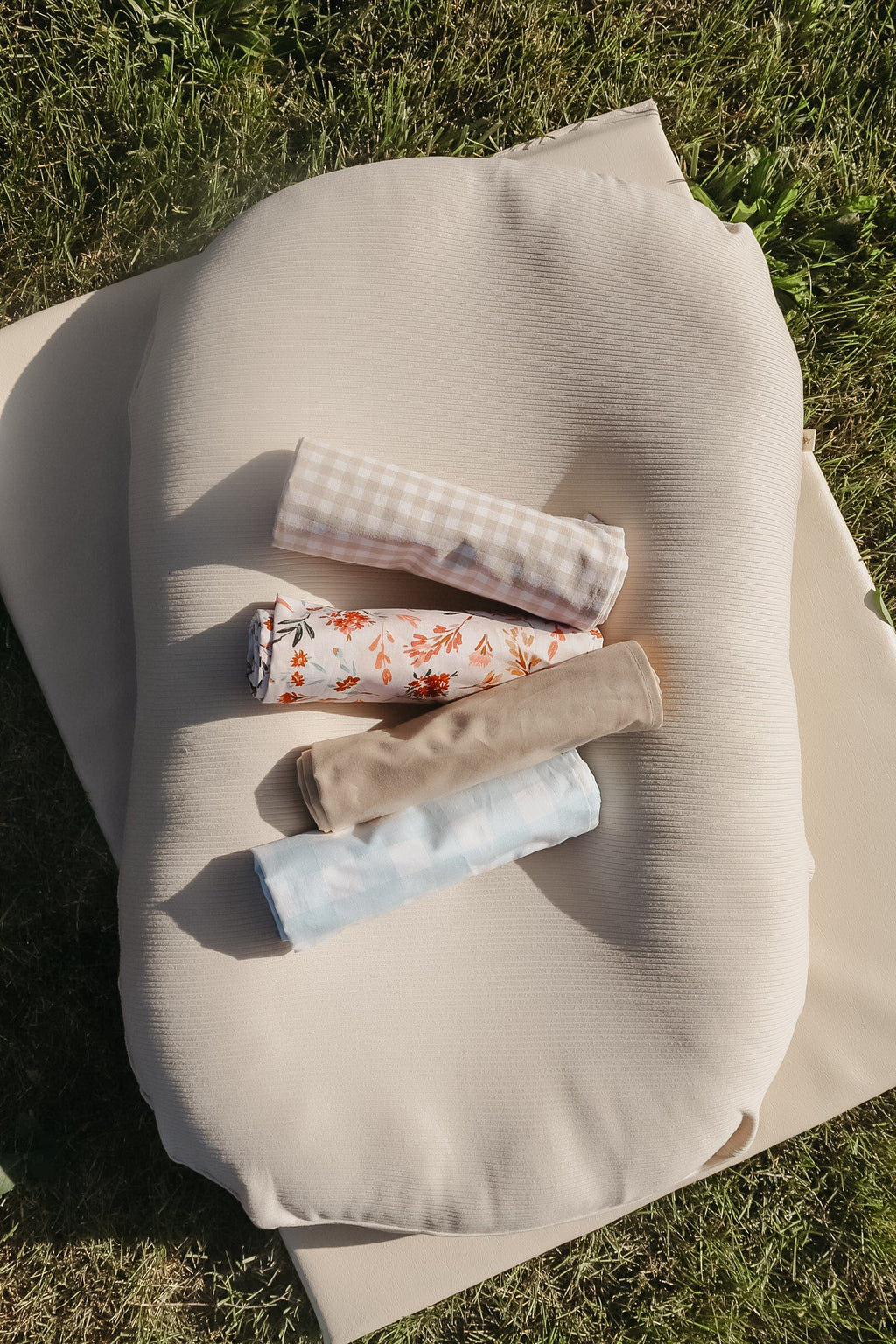 Beige Ghingham Blanket