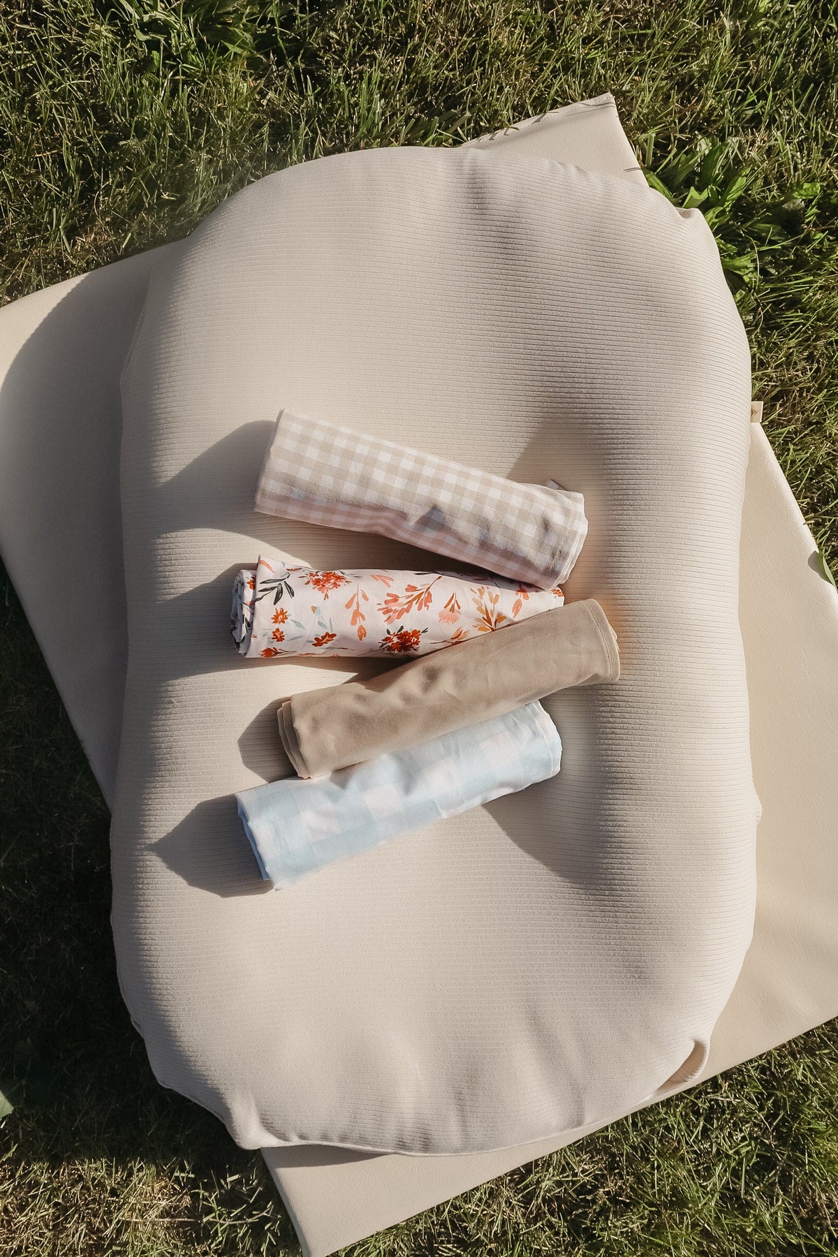 Beige Ghingham Blanket
