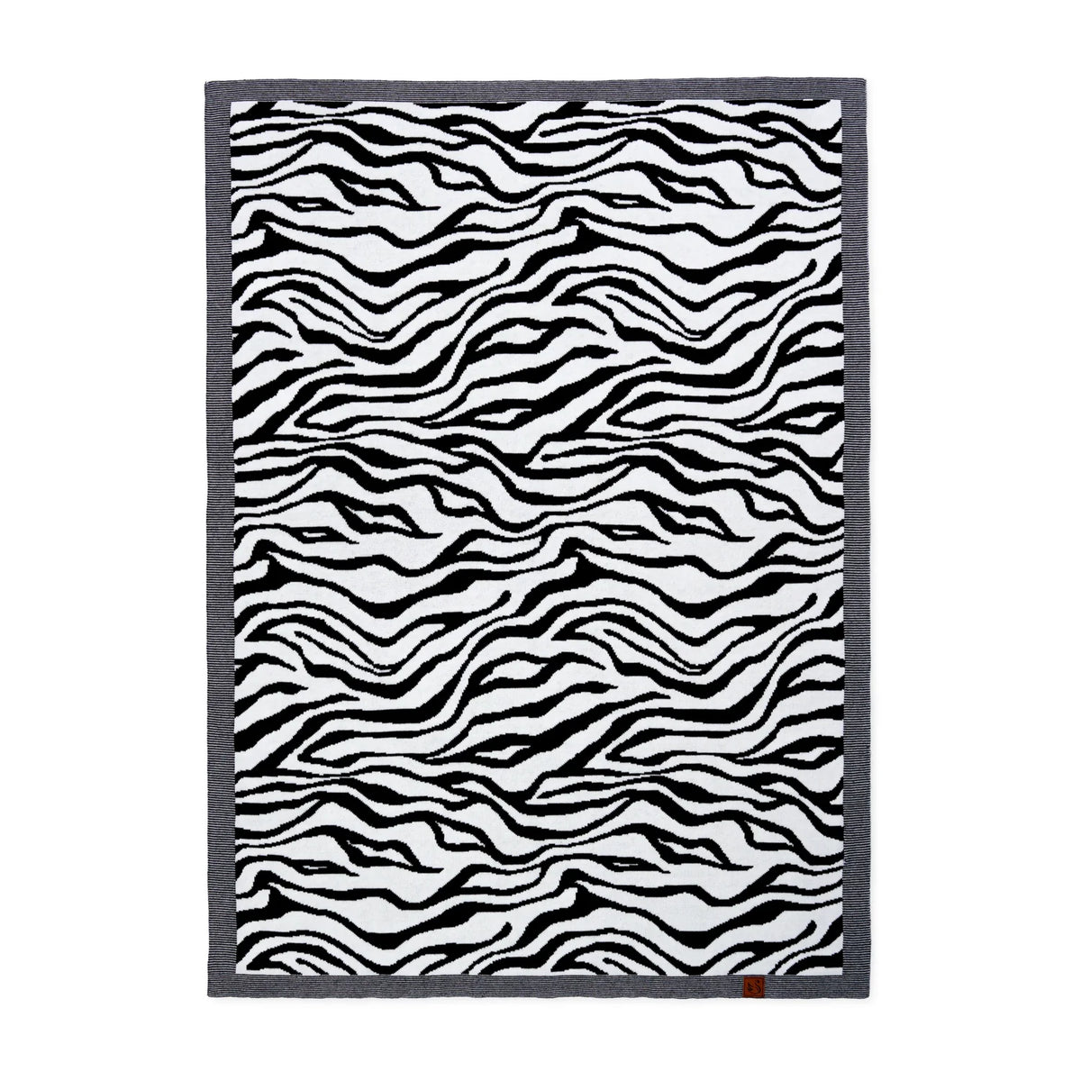 Baby Zebra Jacquard Knit Blanket