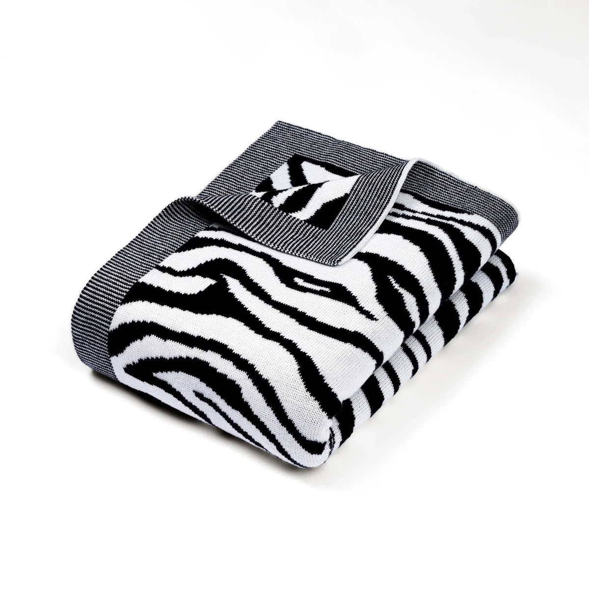 Baby Zebra Jacquard Knit Blanket